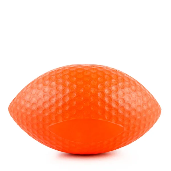Ball Dog Toy Isolated White Background Free Space Text — Stock Photo, Image