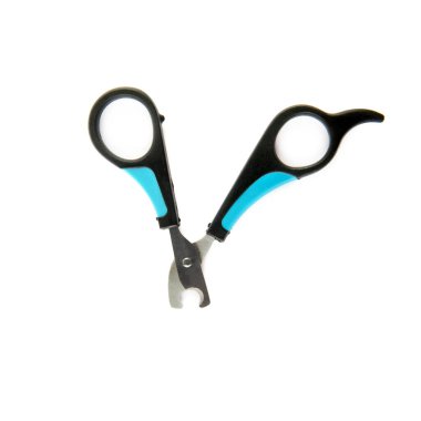 Beyaz arka planda izole edilmiş kedi ve köpekler için kırpıcı.