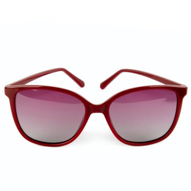 Beyaz arkaplanda izole edilmiş güneş gözlükleri.