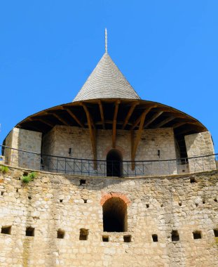 Fortress in the city of Soroca, Moldova. Vertical photo. clipart