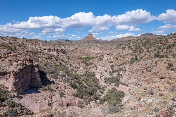 Deep Rugged Canyons Flat Top Peaks Beautiful Arizona Mountains Southwest — Stock Photo, Image