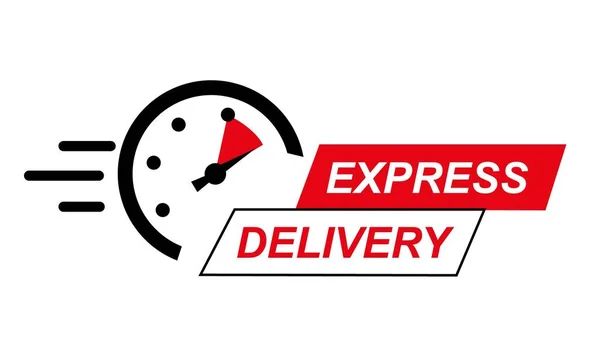 Express Delivery Icon Apps Website Delivery Concept Vector Illustration Flat — Stock Vector