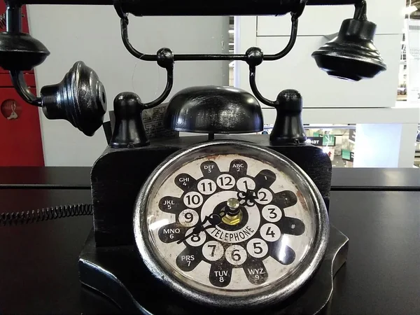 Старый Телефон Вращающимся Номером — стоковое фото