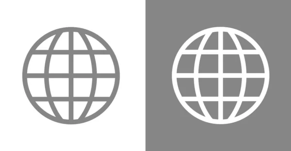 Ícone Mundial Ilustração Vetorial Eps10 — Vetor de Stock