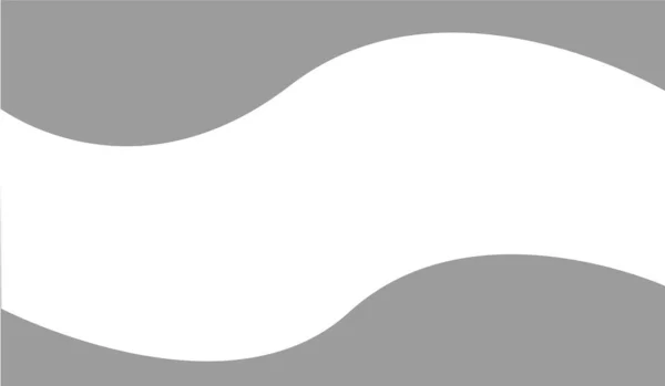 Drapeau Blanc Agitant Dans Vent Sur Mât Isolé Sur Fond — Image vectorielle