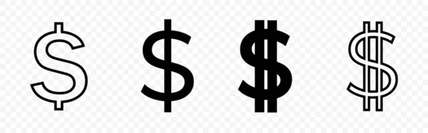 Σύμβολο Δολαρίου Στο Σχοινί — Διανυσματικό Αρχείο