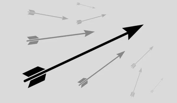 Flèche Décorative Icône Isolée Vecteur Illustration Design — Image vectorielle