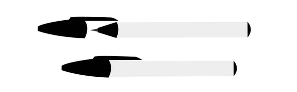 白い背景に隔離されたパーマネントマーカーモックアップ ベクトルイラスト — ストックベクタ