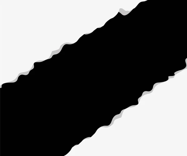Векторний Аркуш Чорного Рваного Паперу — стоковий вектор