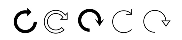 Actualiser Vecteur Icône Recharger Signe Symbole Icône Mise Jour — Image vectorielle