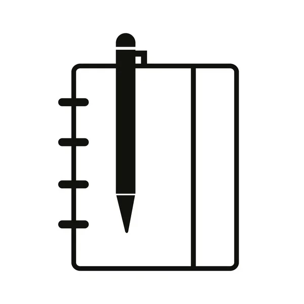 笔记本线图标 高质量的网页设计或移动应用的轮廓符号 设计标志的细线标志 白色背景的黑色轮廓象形文字 — 图库矢量图片