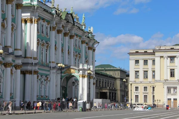 Hermitage Museum Winterpaleis Voortbouwend Palace Square Sint Petersburg — Stockfoto