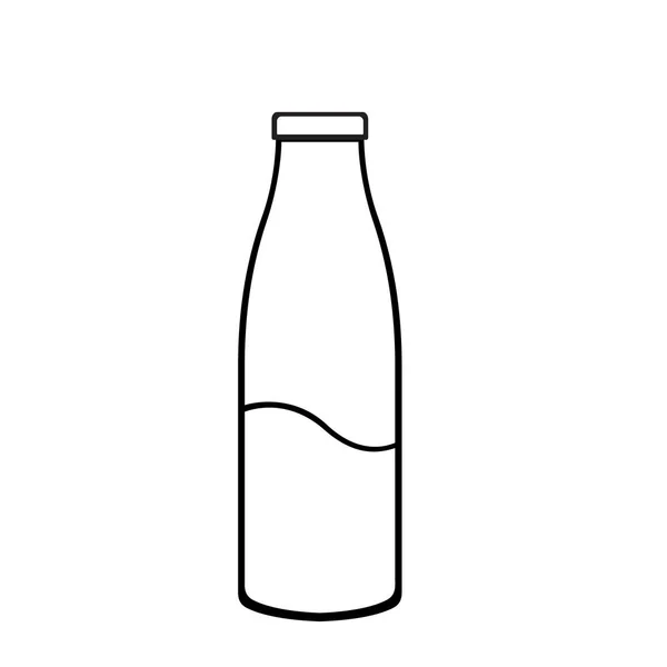 Design Vorlage Für Milchflaschen Symbole — Stockvektor
