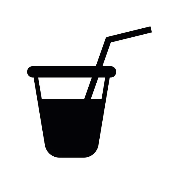 Trinken Symbol Vektor Auf Weißem Hintergrund — Stockvektor