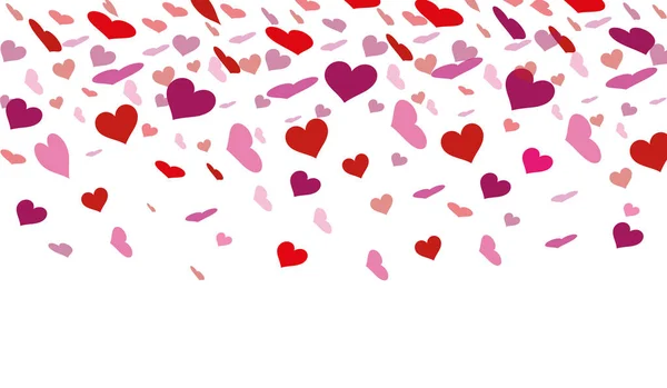 Праздничный Дизайн Баннера Сердца Декорации Дню Святого Валентина — стоковый вектор