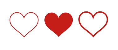 Kalp taşıyıcı koleksiyonu. Aşk simgesi seti.