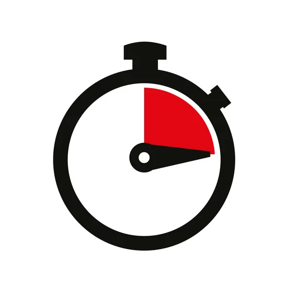 Icône Vectorielle Chronomètre Sur Fond Blanc — Image vectorielle