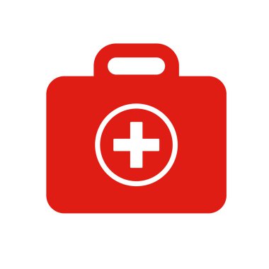 ilk yardım kiti vektör simgesi
