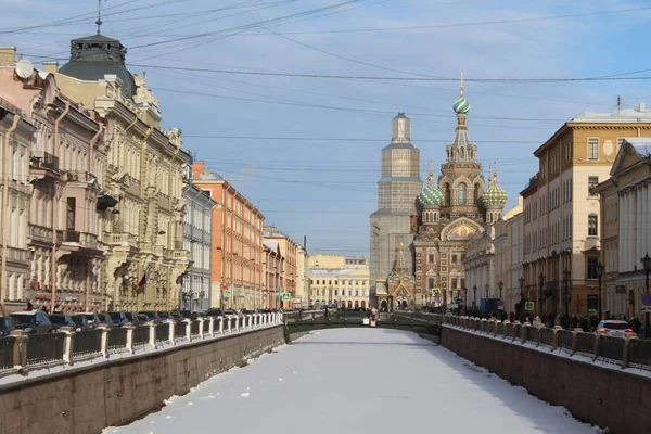 Kerk Van Verlosser Het Bloed Spilled Sint Petersburg — Stockfoto