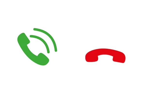 Telefon Symbol Auf Weißem Hintergrund — Stockvektor
