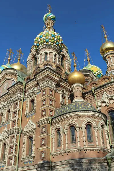 サンクトペテルブルク ロシア正教会 Krovi 血またはキリストの復活のカテドラルの上の救世主教会 — ストック写真