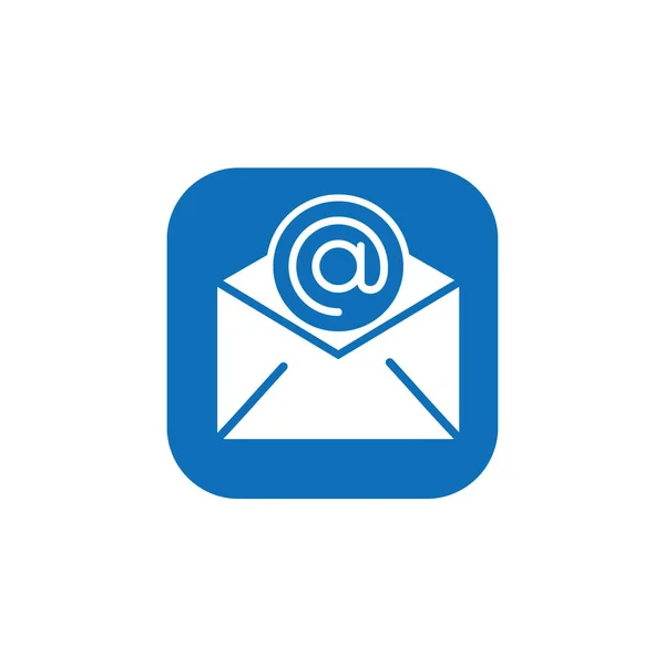 Geschäftliche Mails App Icon Taste — Stockvektor