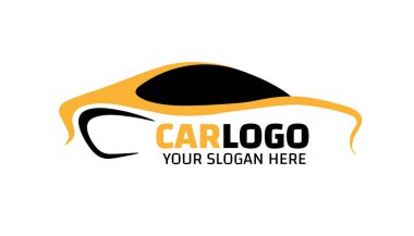 Soyut araba logosu tasarımı konsepti, otomotiv araba vektör tasarım şablonu.