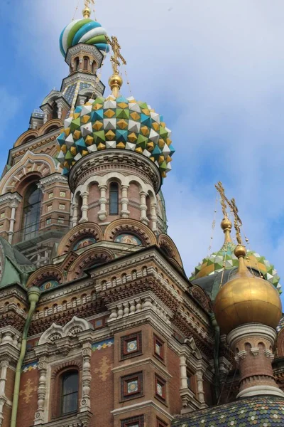 Igreja Salvador Sangue Derramado São Petersburgo Rússia — Fotografia de Stock