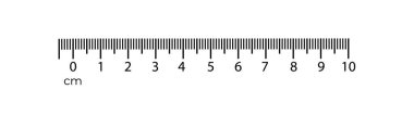 10 santimetre cetvel ölçü Aracı'yla numaraları ölçek. Vektör cm grafik milimetre kılavuzuna sistemi ile