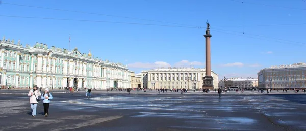 Vue Place Palais Hiver Saint Pétersbourg — Photo