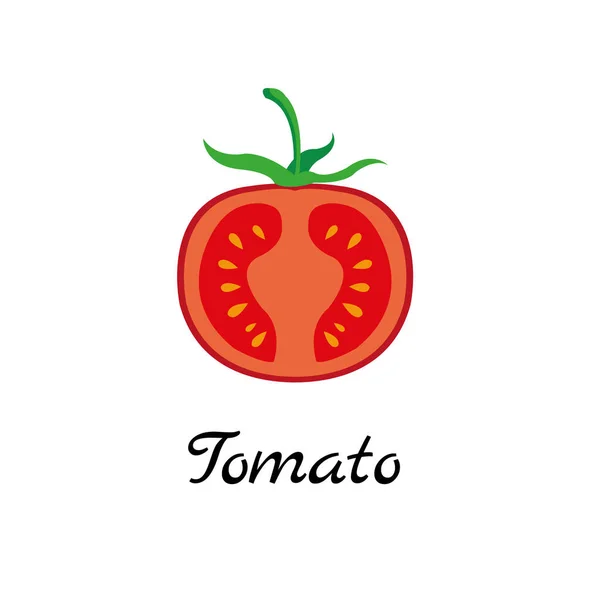 Ein Farbvektor Lebensmittel Allergene Und Zutaten Symbol Tomate — Stockvektor