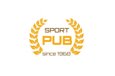  Spor bar amblemi şablonu için bira sembolü. İki bardak bira. İzole edilmiş arka planda klasik tarz. Vektör illüstrasyonu