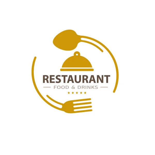 Diseño Del Logo Del Restaurante Idea — Vector de stock