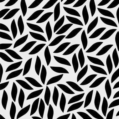 Vektör geometrik kusursuz desen. Yaprakları olan modern tarz çiçek arkaplanı.