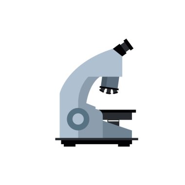 Tıbbi araştırma ikonu, bilim ve tıp konsepti için profesyonel laboratuar mikroskobu