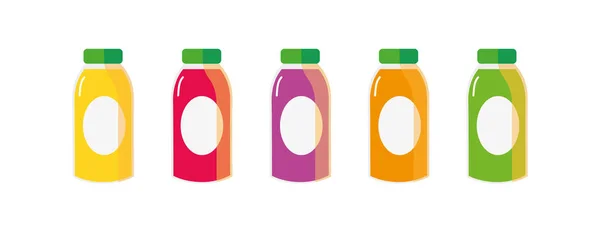 Safteikone Apfelsaftflaschen Symbol Isoliert Auf Weißem Hintergrund — Stockvektor