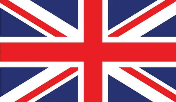 Die Rot Weiß Blaue Flagge Die Flagge Großbritanniens — Stockvektor