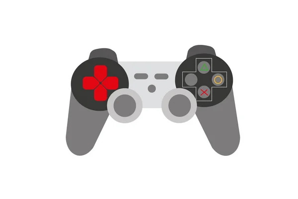 Gamepad Videospel Controller Isolerad Spel Och Teknik Koncept — Stock vektor