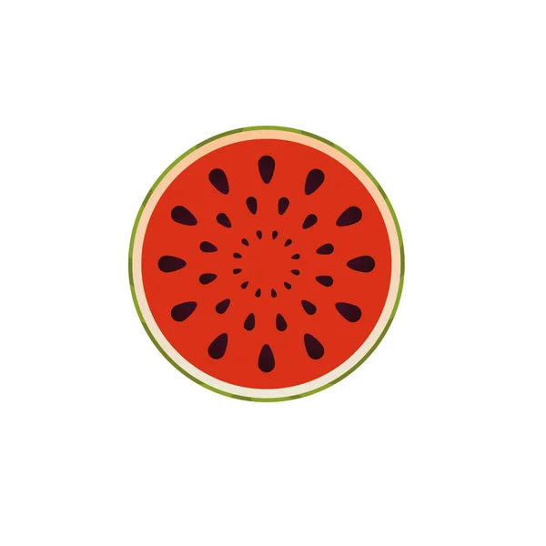 Wassermelonenscheibe Vorhanden Wassermelone Illustration Fruchtvektor Design Archivbild — Stockvektor