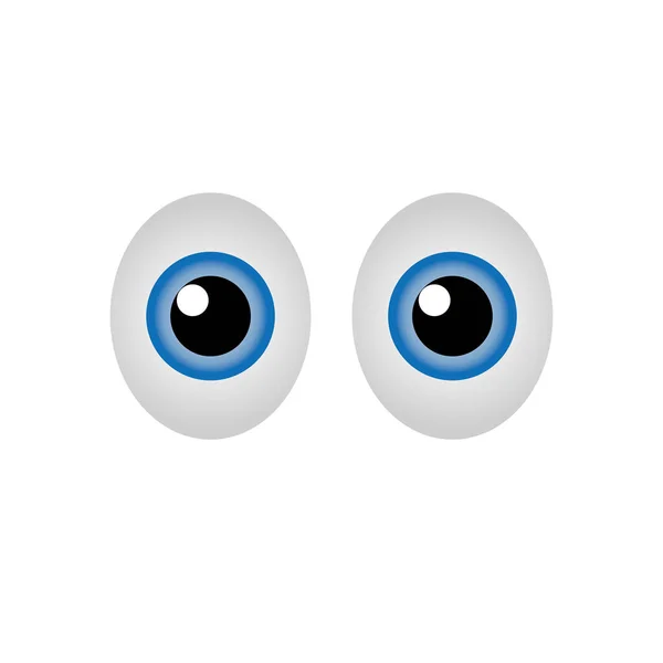 Eyes Emoji Isolated White White Eyes Emoji Icon Vector — Stock Vector