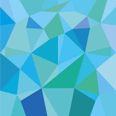 Açık mavi, yeşil vektör bulanık üçgen dokusu. Belirsiz bir soyut çizim. İşiniz için yepyeni bir tasarım..