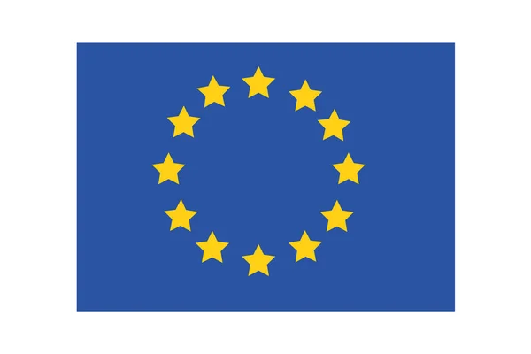 Bandiera Dell Europa Unione Europea — Vettoriale Stock