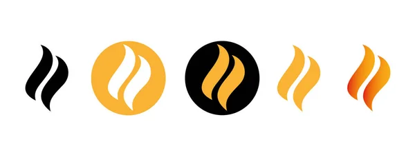 Foc Logo Sau Șablon Design Pictogramă — Vector de stoc
