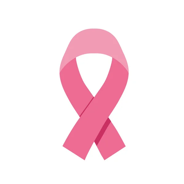 Символ Місяця Обізнаності Про Рак Молочної Залози Жовтні Реалістична Рожева — стоковий вектор