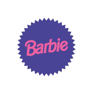 Barbie Mavi Gradyan Arkaplanındaki Film Pembe Logo Tasarım Sistemi. Warner Bros Mattel 'den bir film. Başrolde Margot Robbie ve Ken Ryan Gosling. Sadece 21 Temmuz' da.
