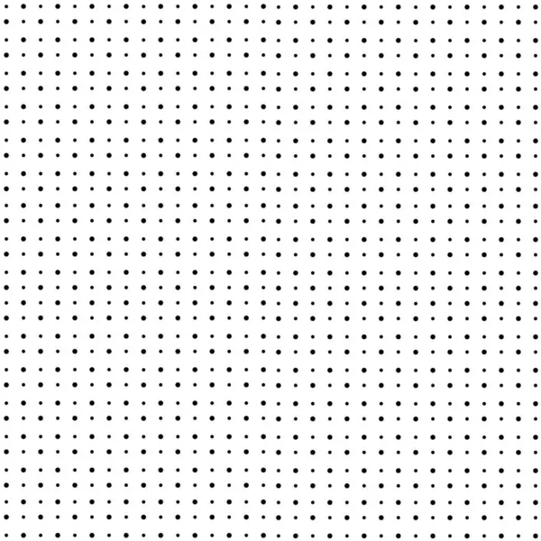 シームレスなポルカドットパターン 白い背景に黒い点のサイズ ベクトルイラスト — ストックベクタ