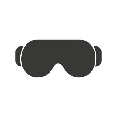 Sanal gerçeklik kulaklığı. VR gözlükleri düz simge. Bilgisayar oyunu için Vr gözlük cihazı. Vektör