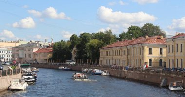 St. Petersburg, Rusya 'daki Moyka Nehri' nin seti.