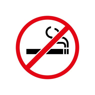 No smoking cigarette sign. EPS 10 vector illustration. clipart