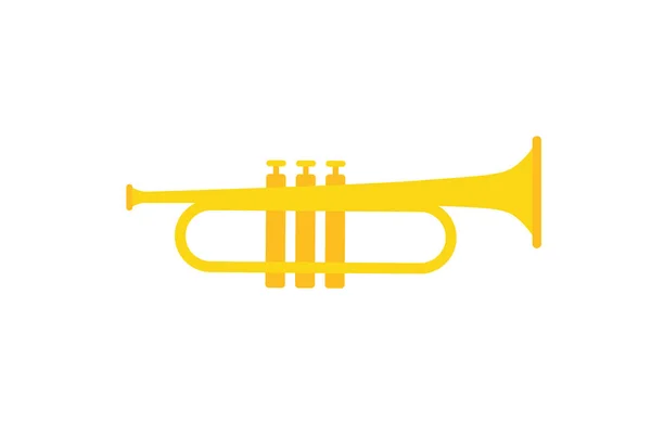 Trumpet vector. Trumpet on white background.